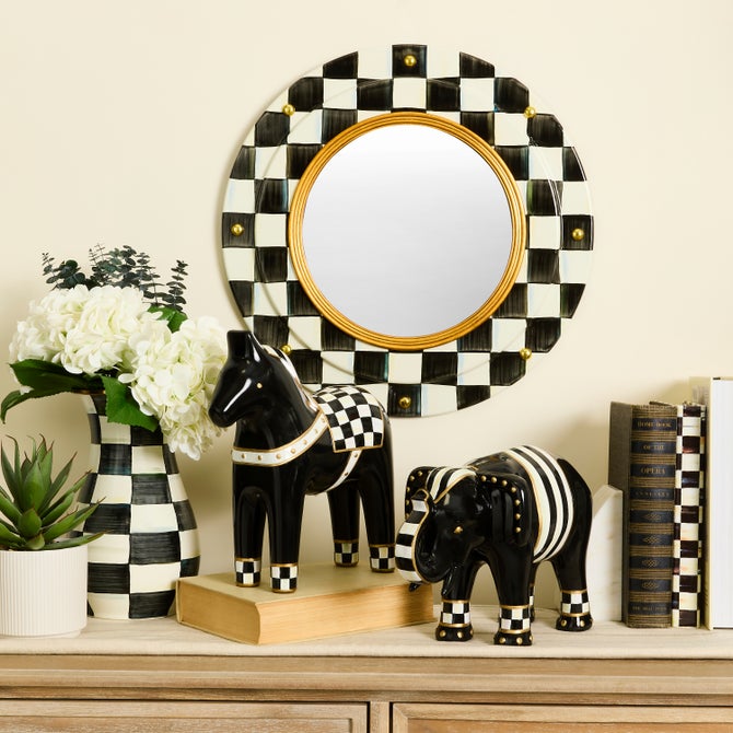 Courtly Large Dala Horse Figurine