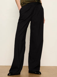 Uplift Pull-On Trouser Navy Pinstripe