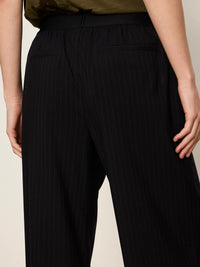 Uplift Pull-On Trouser Navy Pinstripe