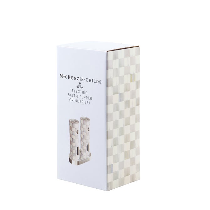 Sterling Check Electric Salt & Pepper Grinder Set