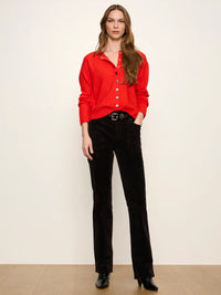 Must Have Snap Cardigan Red Hot
