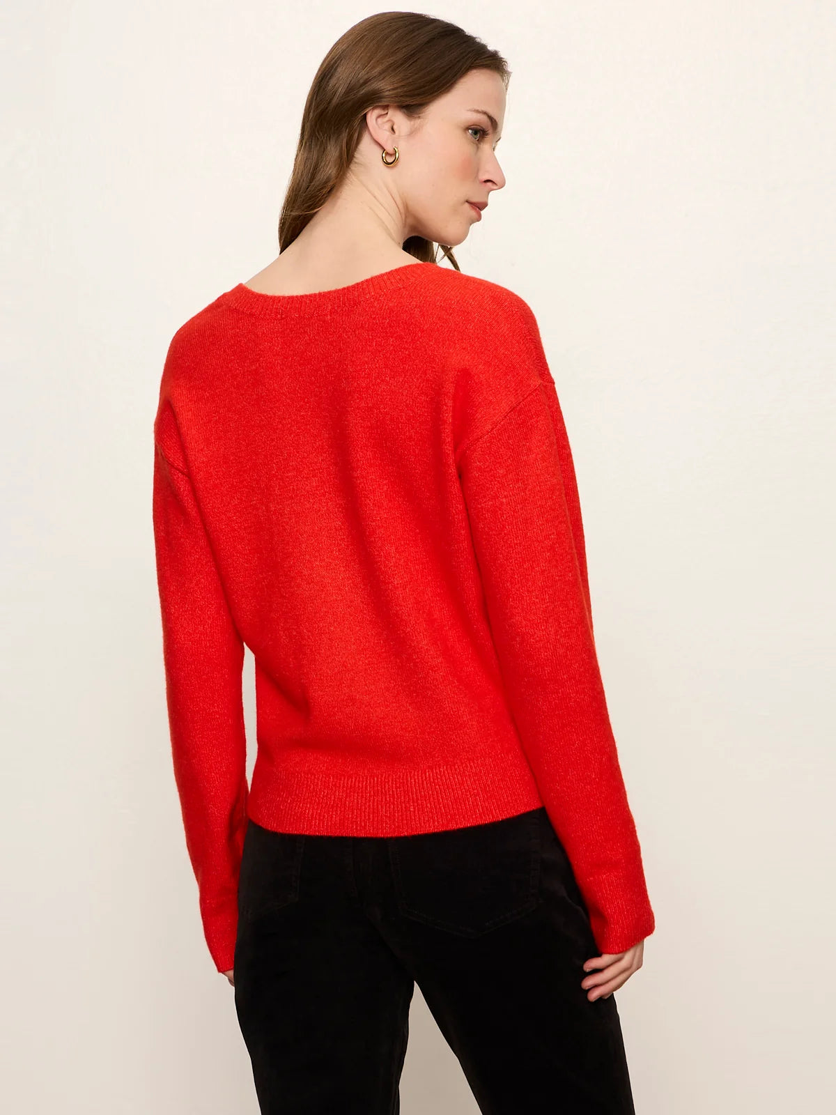 Must Have Snap Cardigan Red Hot