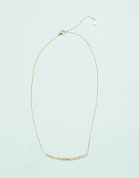 Arc Necklace Crystal 17"