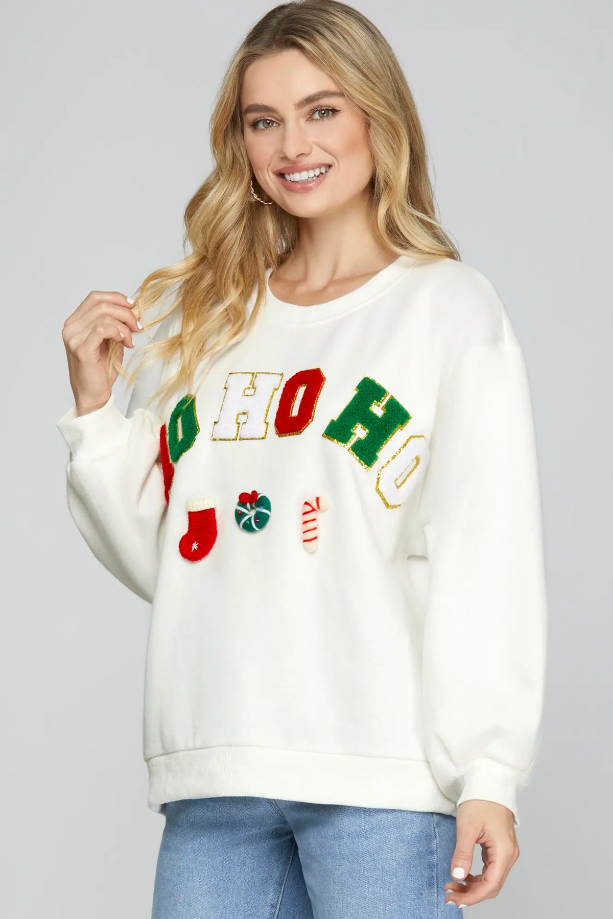 LONG SLEEVE HOLIDAY SWEAT SHIRT