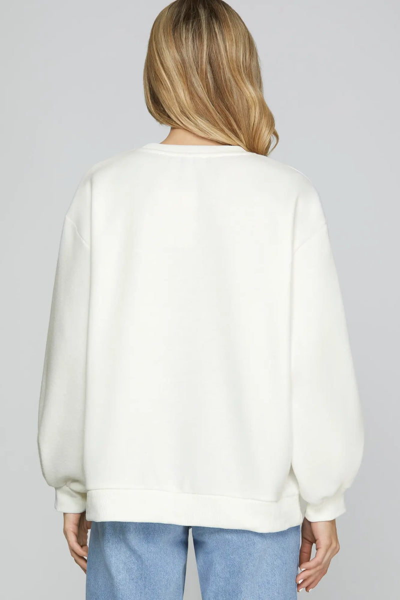 LONG SLEEVE HOLIDAY SWEAT SHIRT