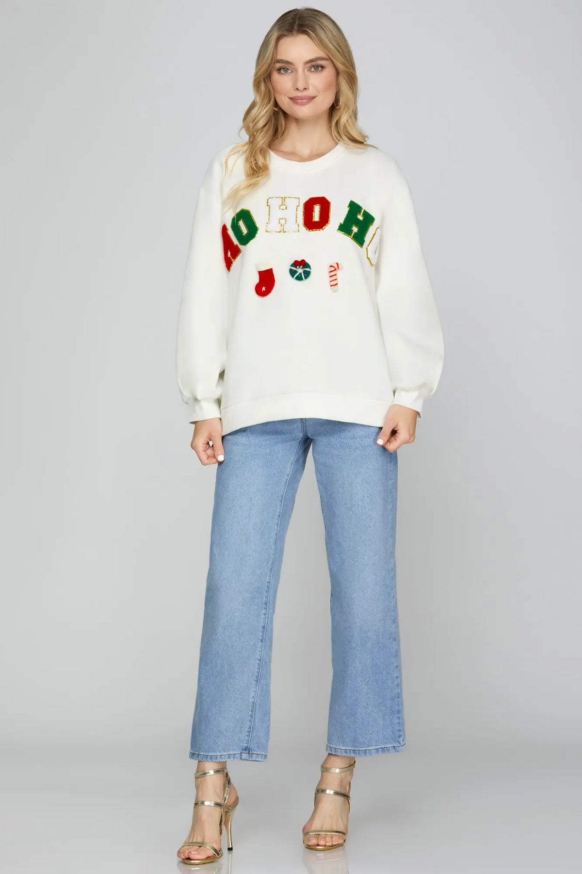 LONG SLEEVE HOLIDAY SWEAT SHIRT