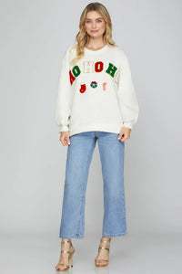 LONG SLEEVE HOLIDAY SWEAT SHIRT