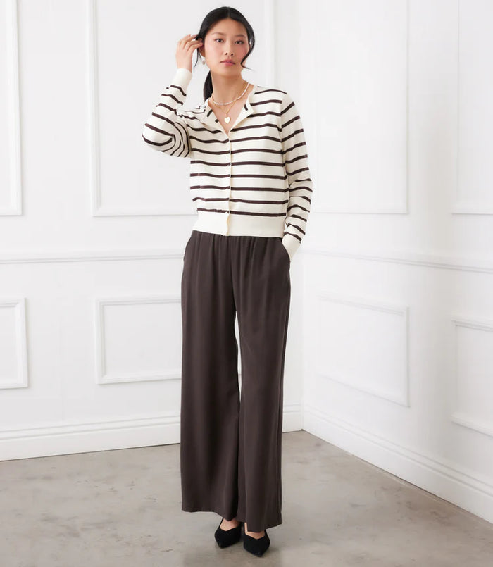 Stripe Cardigan Sweater