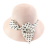 Sweet Sky Straw Hat W/Bowtie