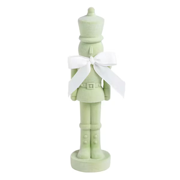 Flocked Nutcracker Sitter