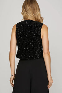 SEQUIN VEST