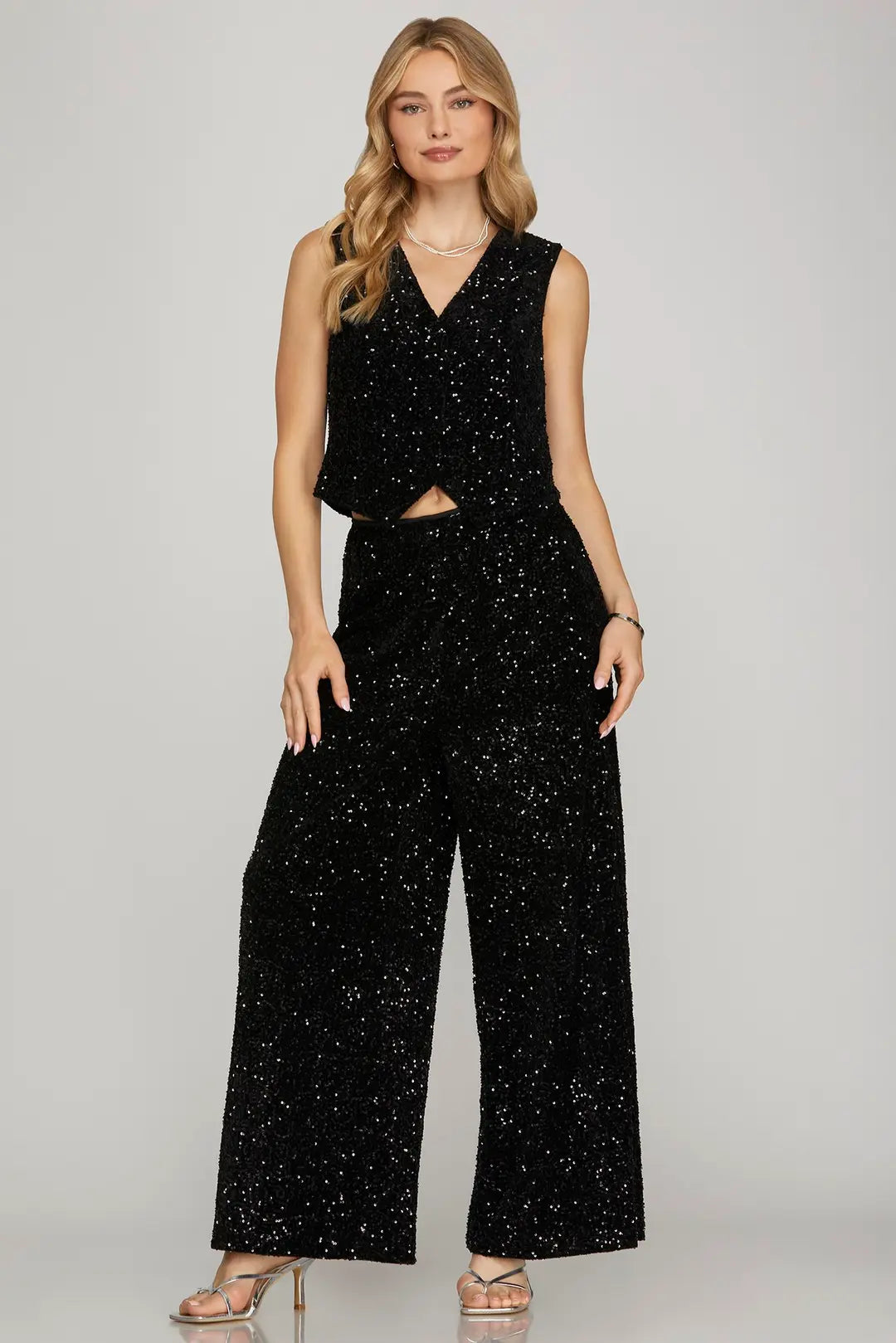 SEQUIN VEST