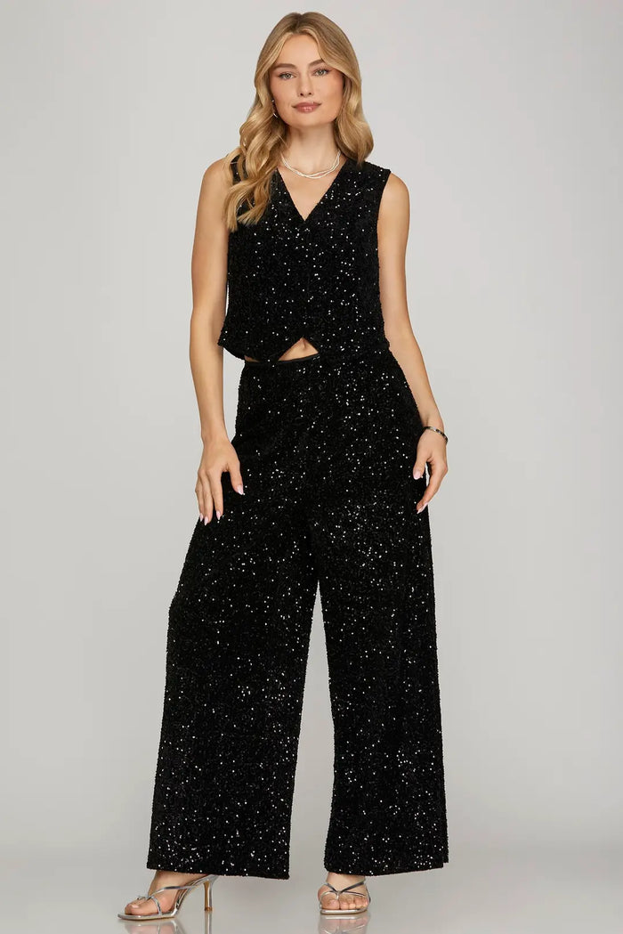 SEQUIN VEST