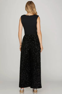 SEQUIN LONG PANTS
