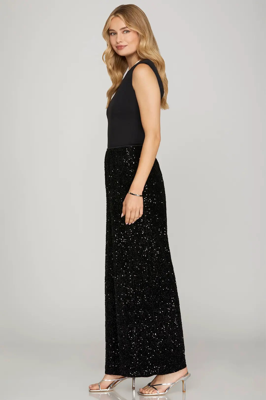SEQUIN LONG PANTS