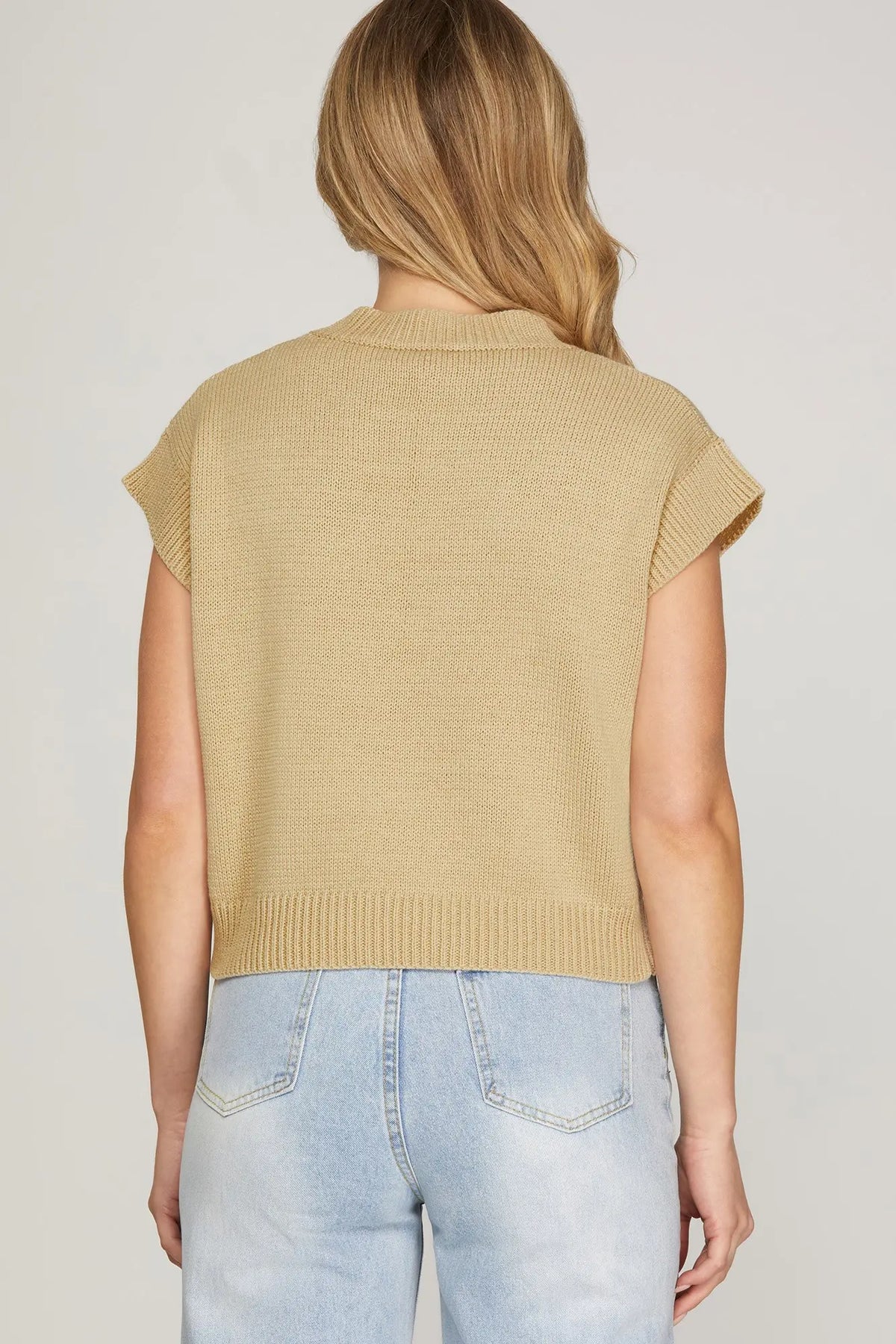ROUND NECK DOG PATTERN SWEATER TOP