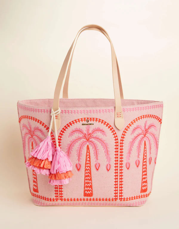 Fiesta Tote Richmond Hill Pink Palms