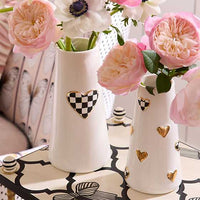 Courtly Check Short Heart Vase