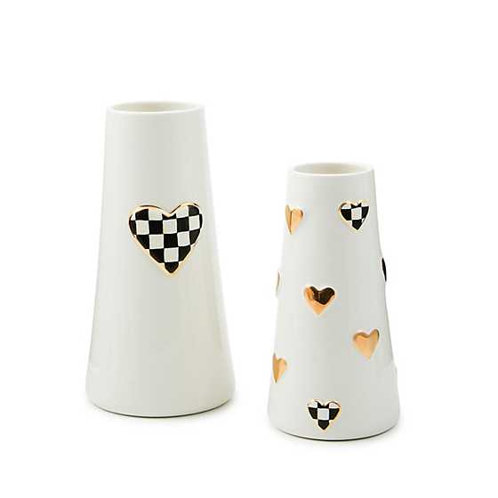 Courtly Check Short Heart Vase