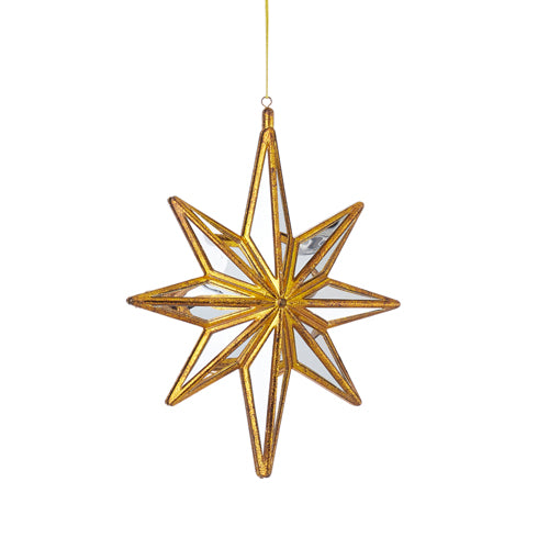 10.5" MIRRORED STAR ORNAMENT