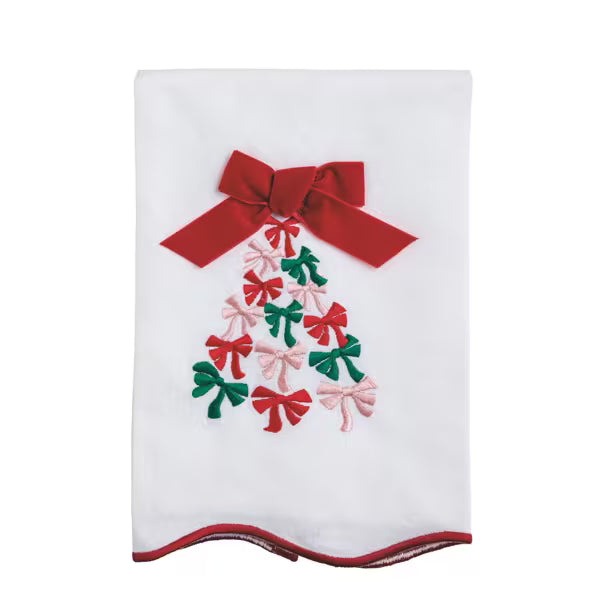 Scallop Embroidered Towel
