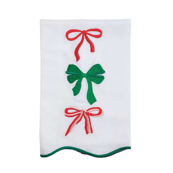 Scallop Embroidered Towel