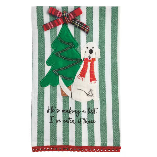 Dog Appliqué Towel