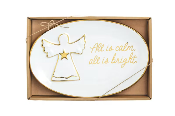 Gold Edge Sentiment Plate