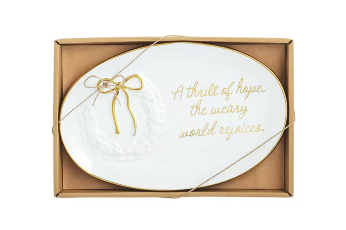 Gold Edge Sentiment Plate
