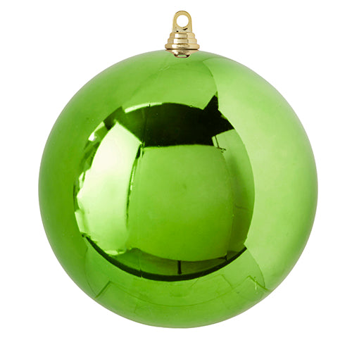 10" SHINY LIGHT GREEN BALL ORNAMENT