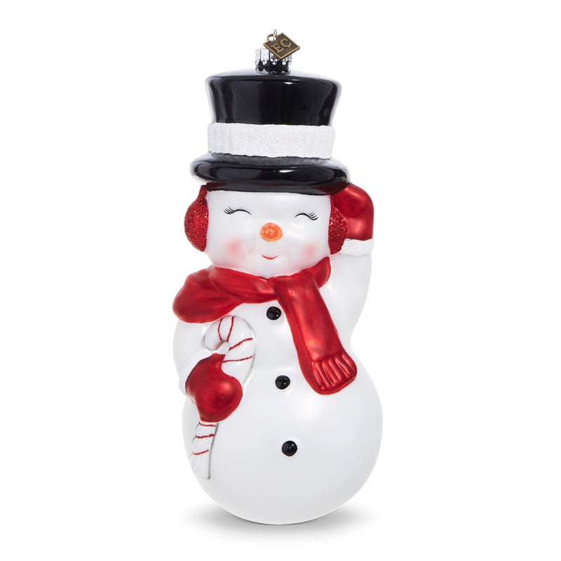 EC 8" Snowman Blow Mold Ornament