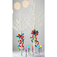 5.5' Lighted White Iced Tree