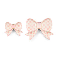 Rosy Bow Trinket Dishes, Set Of 2