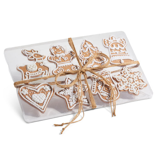 4.75" BOX OF GINGERBREAD ORNAMENTS