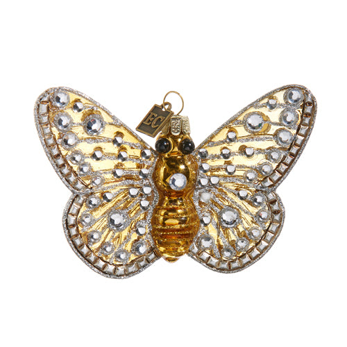 EC 4.25" JEWELED BUTTERFLY ORNAMENT