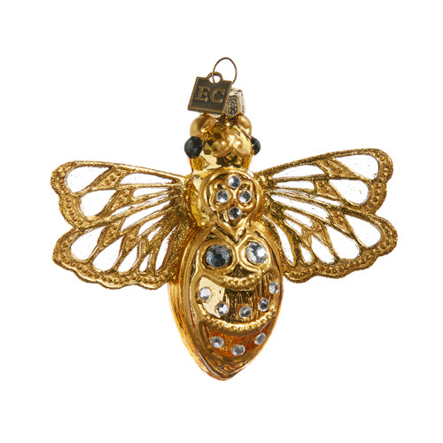 EC 4.25" JEWELED QUEEN BEE ORNAMENT