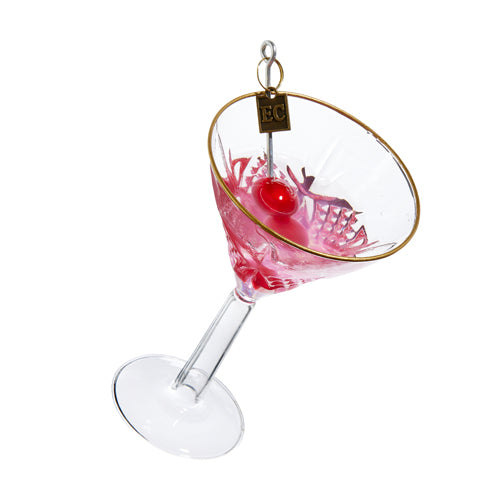 EC 5.5" PINK MARTINI ORNAMENT