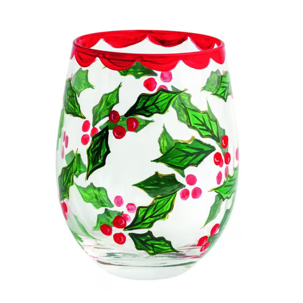 Painted Wine Glass