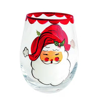 Painted Wine Glass