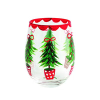 Painted Wine Glass