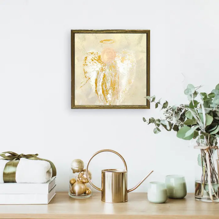 Holiday - Be Still Angel - Gold Kasey Hope Canvas