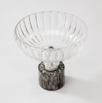 Glass Bowl With Crystal Accent
