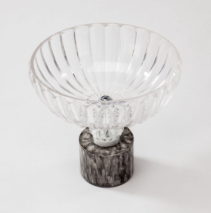 Glass Bowl With Crystal Accent