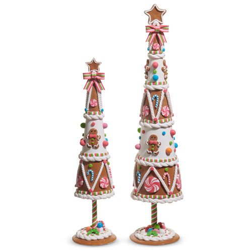 23" GINGERBREAD TREES