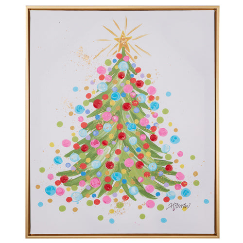 23.5" CONFETTI TREE FRAMED WALL ART
