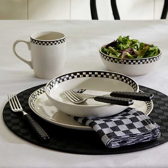Courtly Check Everyday Pasta Bowls, Set of 4