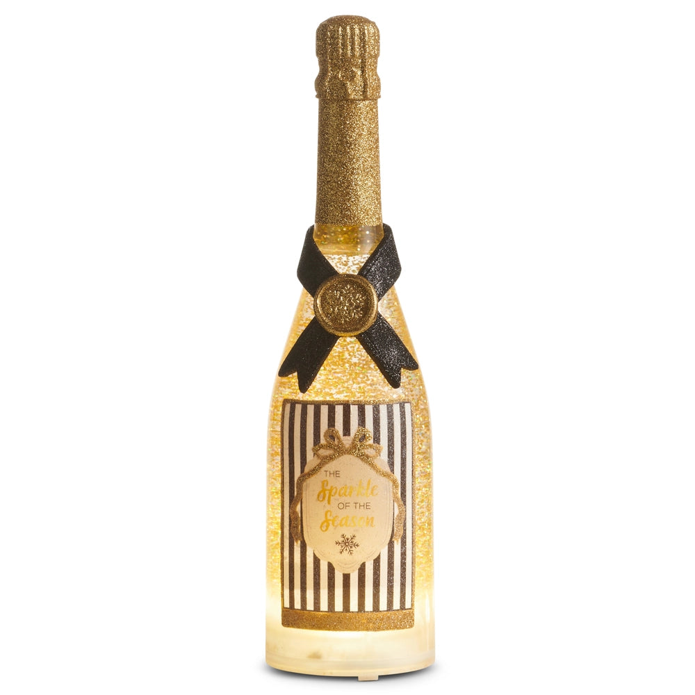 12" Swirling Glitter Sparkle of the Season Lighted Bottle