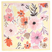 Art In Bloom  Square Satin Scarf