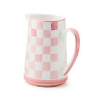 Pink Check Pitcher