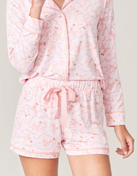 Pajama Short Pink Poodles